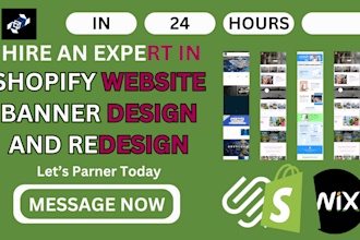 design banner, web, etsy, ebay, amazon, shopify banners in 24 hours