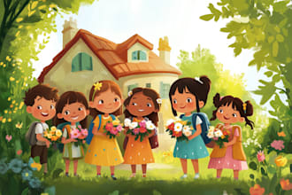 illustrate children story book illustration children story book illustration
