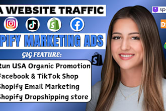 run shopify website promotion shopify ads facebook ig pinterest tiktok shop