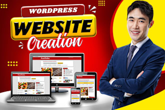 design business portfolio website, health wordpress website or law firm website