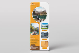 design professional rollup for your project, events, business