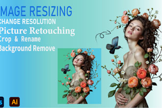 offer picture retouching, cropping, and background removal