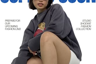 create clothing advertisement poster