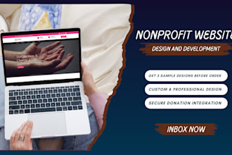 design and develop nonprofit, ngo, donation, or charity website