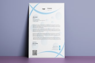 get a creative and custom letterhead design