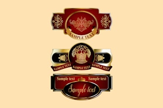 do cigar lounge logo, labels with creative concepts