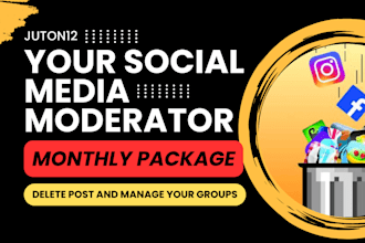 be monthly moderator of your social media groups