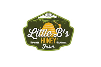 design unique honey farm logo
