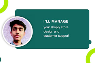 be customer support for your store