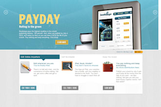 responsive author website or book landing page to showcase your novel and ebook