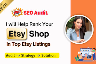 do etsy SEO of your shop with fully optimized titles tags description and images