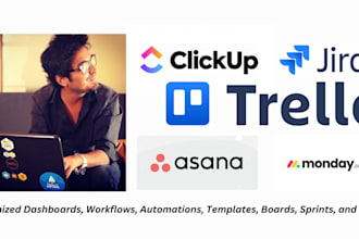 be your clickup, jira, trello, asana and monday expert