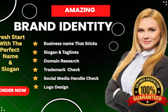 perfect business name , slogan ideas for your brand success