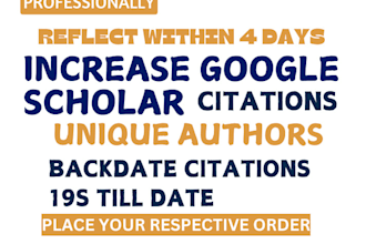 increase google scholar citations, h index, recommendation for research journal