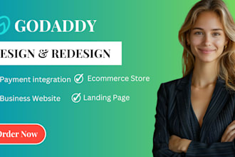 design godaddy, wix website redesign, godaddy website redesign,