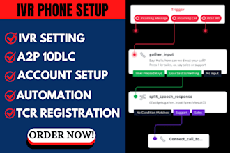 setup twilio IVR voip numbers and soft phones voicemail tcr sms registration