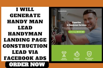 design highly converting handyman website construction website plumbing roof