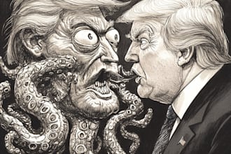 create political and editorial cartoons