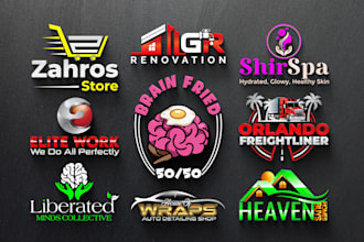craft elegant professional and unique business logo design