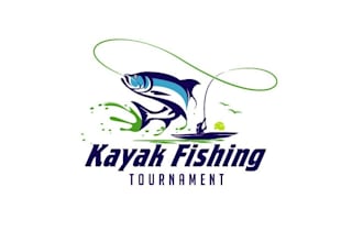 design eye candy kayak fishing tournaments logo