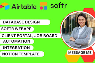 airtable database airtable automation softr expert, airtable integration, portal