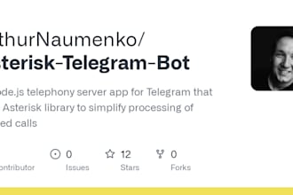 create telegram bot for asterisk, call center, 3cx bot, sip trunk