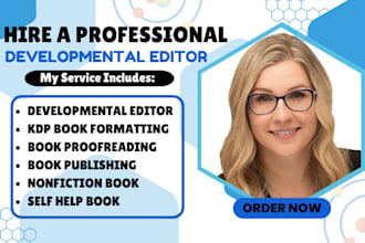 be developmental book editor on non fiction book proofread format self help book