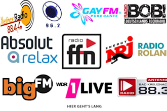 do unique music airplay and broadcast on popular german radio