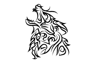 create animal tribal art