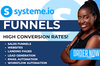 create systeme io sales funnel, systeme io website, landing page on systeme io