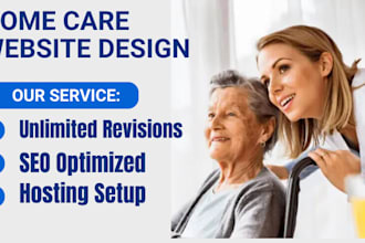do home assistant and home care website design, adult care website