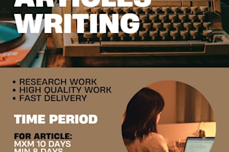 write a high quality article
