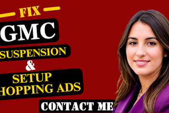fix google merchant center issues, setup ga4, GTM, gmb, and conversion tracking