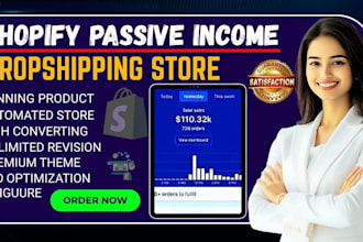 build a shopify dropshipping store that generates passive income