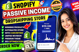 build a shopify dropshipping store that generates passive income
