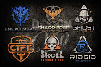 do military,tactical, badge,viking,gun,army,skull logo