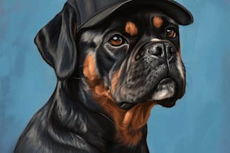 draw custom animal illustration, pet portrait, cute cartoon,