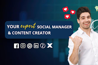 be social media marketing manager and content creator for business growth