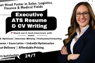 write senior level executive resume, cv, cover letter, and linkedin for c suite