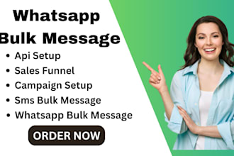 setup whatsapp business api for whatsapp messages marketing sms bulk messages