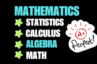 help you in math algebra calculus statistics and mathematics
