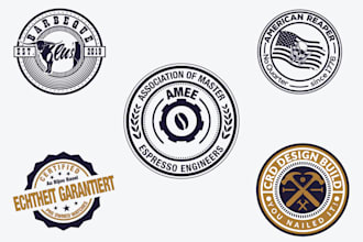 design a beautiful emblem logo to startup your business