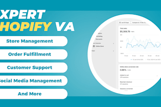 be your expert shopify VA to manage and automate your store