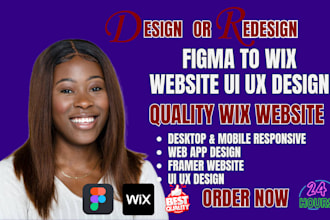 do figma website UI design figma to wix figma to framer webflow or wix redesign