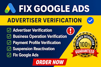 do google ads account verification, business operation, advertiser verification