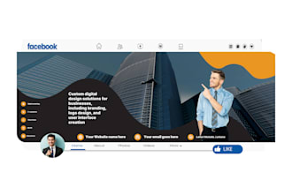 design high quality social media banners for linkedin, facebook, and youtube