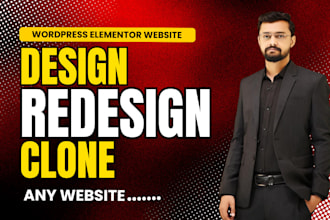 copy clone, rebuild, duplicate and redesign any website into wp