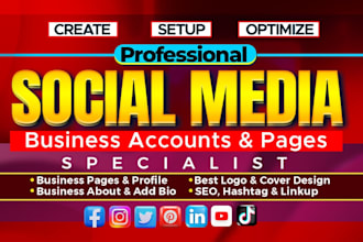 do social media account create and page setup
