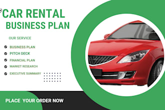 develop 2025 car rental business plan, car detailing pitch decks for uk startups