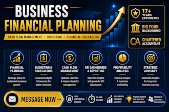 create business budgets forecasts and cash flow plans